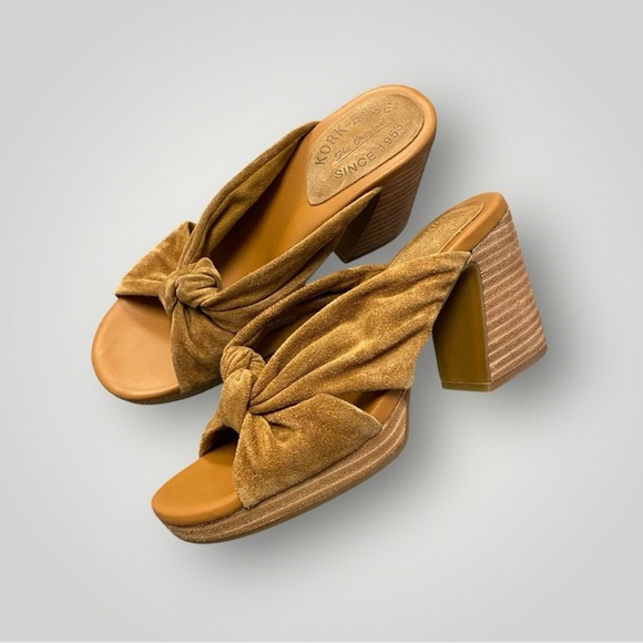 Kork-Ease Haya Platform Sandals Sz 7 Tan - Picture 2 of 15